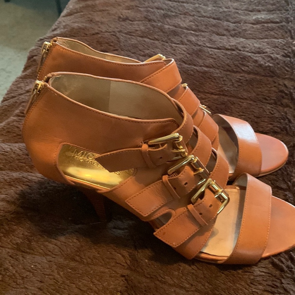 Michael Kors Buckled Cage Heels